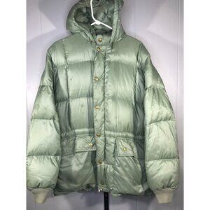 Vintage 80s Eddie Bauer Karakoram Hooded Parka Jacket Sz M/L Goose Down Quilted